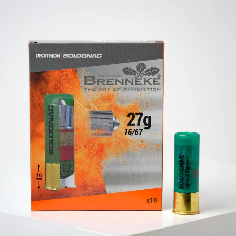 BALLE BRENNEKE CALIBRE 16 X 10 . 3 BALLE BRENNEKE CALIBRE 16 X 10 .