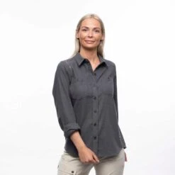 Bergans Of Norway Tovdal - Chemise De Marche Pour Femmes - Gris Foncé -Équipement De Chasse bergans of norway tovdal chemise de marche pour femmes gris fonce 5