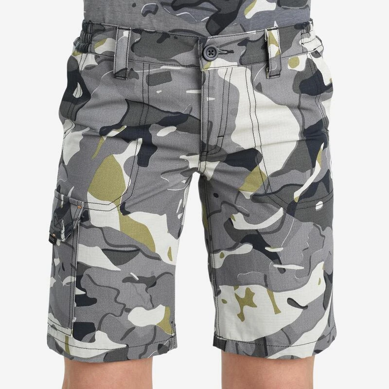 Bermuda Chasse Junior 500 Camouflage Gris 4 Bermuda Chasse Junior 500 Camouflage Gris – Image 2