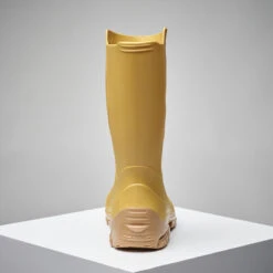 BOTTILLONS JAUNES LEGER PVC 100 FEMME -Équipement De Chasse bottillons jaunes leger pvc 100 femme 3