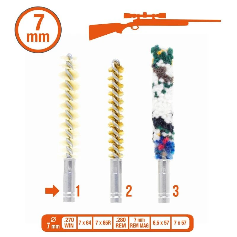 Brosses De Rechange Pour Kit Armes Rayées (filetage 8/32) 5 Brosses De Rechange Pour Kit Armes Rayées (filetage 8/32) – Image 3