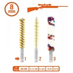 Brosses De Rechange Pour Kit Armes Rayées (filetage 8/32) 10 Brosses De Rechange Pour Kit Armes Rayées (filetage 8/32) -Équipement De Chasse brosses de rechange pour kit armes rayees filetage 832 3