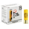 CARTOUCHE BALL TRAP T100 28g CALIBRE 20/70 PLOMB N°7,5 X25 -Équipement De Chasse cartouche ball trap t100 28g calibre 2070 plomb n75 x25