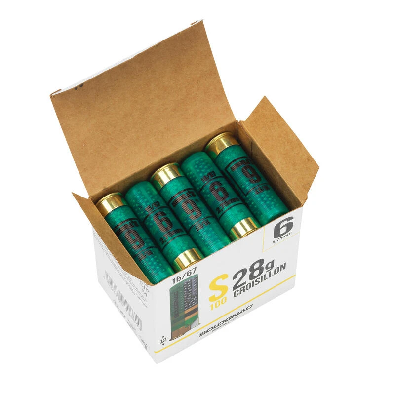 CARTOUCHE S100 CALIBRE 16/67 28G PLOMB N°6 X25 8 CARTOUCHE S100 CALIBRE 16/67 28G PLOMB N°6 X25 – Image 6