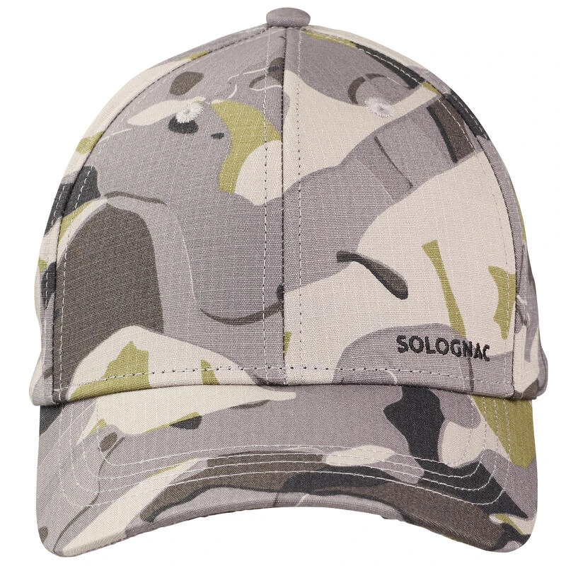 Casquette Chasse 500 Résistante Camo Woodland Gris 5 Casquette Chasse 500 Résistante Camo Woodland Gris – Image 3