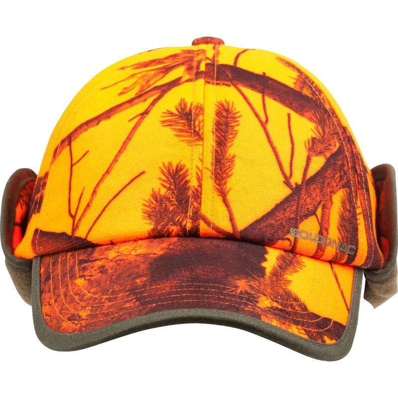 CASQUETTE CHASSE A RABAT CAMOUFLAGE ORANGE 7 CASQUETTE CHASSE A RABAT CAMOUFLAGE ORANGE – Image 5