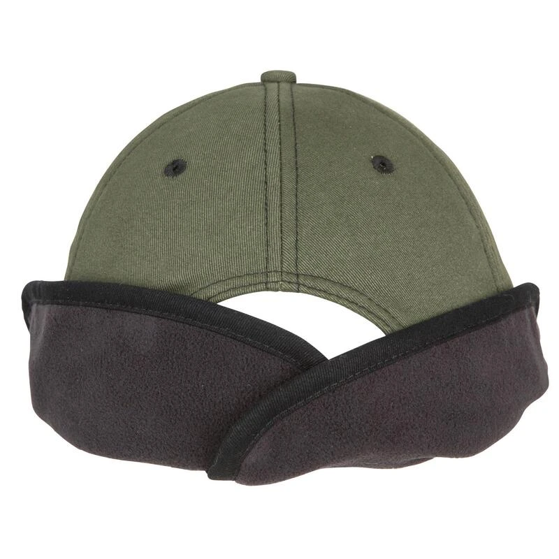 Casquette Chasse Polaire Chaude 500 Verte 10 Casquette Chasse Polaire Chaude 500 Verte – Image 8