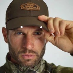 CASQUETTE ECLAIRANTE LED MARRON -Équipement De Chasse casquette eclairante led marron 4