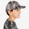 CASQUETTE SG100 JR CAMO WOODLAND GRIS -Équipement De Chasse casquette sg100 jr camo woodland gris