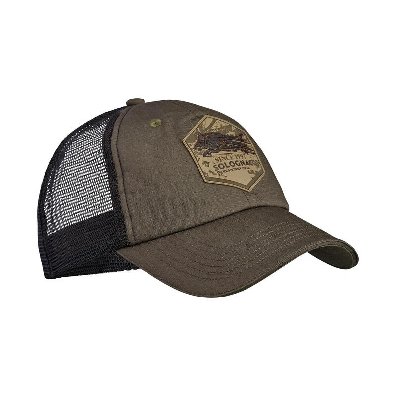 CASQUETTE TRUCKER VERTE PATCH SANGLIER 5 CASQUETTE TRUCKER VERTE PATCH SANGLIER – Image 3