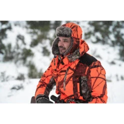 CHAPKA CHASSE CAMOUFLAGE ORANGE -Équipement De Chasse chapka chasse camouflage orange 5