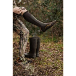 CHAUSSETTE CHASSE MERINOS CHAUDE TIGE HAUTE 900 9 CHAUSSETTE CHASSE MERINOS CHAUDE TIGE HAUTE 900 -Équipement De Chasse chaussette chasse merinos chaude tige haute 900 1