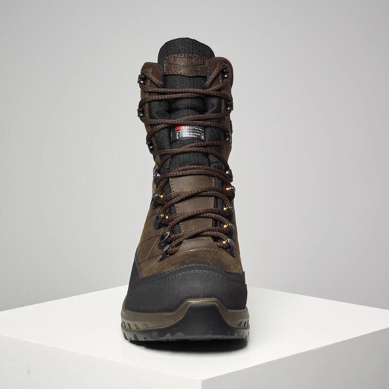 CHAUSSURES CHASSE IMPERMÉABLES CHAUDES CUIR CROSSHUNT 540 MARRON 7 CHAUSSURES CHASSE IMPERMÉABLES CHAUDES CUIR CROSSHUNT 540 MARRON – Image 5