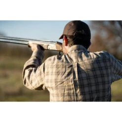 Chemise Chasse Coton Manches Longues Respirant Homme - 100 à Carreaux Beige. 14 Chemise Chasse Coton Manches Longues Respirant Homme - 100 à Carreaux Beige. -Équipement De Chasse chemise chasse coton manches longues respirant homme 100 a carreaux beige 2