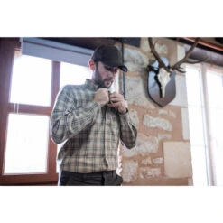 Chemise Chasse Coton Manches Longues Respirant Homme - 100 à Carreaux Beige. 18 Chemise Chasse Coton Manches Longues Respirant Homme - 100 à Carreaux Beige. -Équipement De Chasse chemise chasse coton manches longues respirant homme 100 a carreaux beige 6