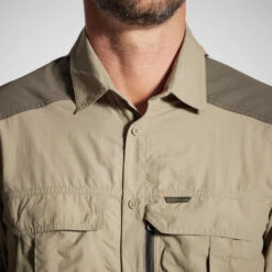 CHEMISE MANCHES LONGUES LEGERE ET RESPIRANTE 520 VERTE -Équipement De Chasse chemise manches longues legere et respirante 520 verte 2