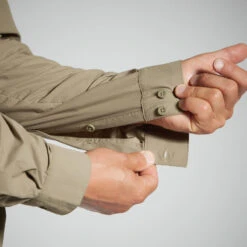 CHEMISE MANCHES LONGUES LEGERE ET RESPIRANTE 520 VERTE -Équipement De Chasse chemise manches longues legere et respirante 520 verte 9