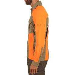Chemise Manches Longues Légère Et Respirante Chasse 520 Verte Et Fluo -Équipement De Chasse chemise manches longues legere et respirante chasse 520 verte et fluo 3