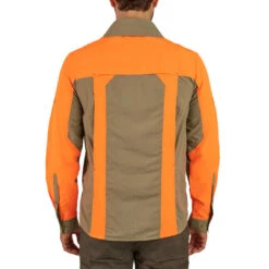 Chemise Manches Longues Légère Et Respirante Chasse 520 Verte Et Fluo -Équipement De Chasse chemise manches longues legere et respirante chasse 520 verte et fluo 5