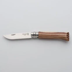 Couteau 8,5 Cm Inox Opinel N°8 Bouleau Lamellé Brun -Équipement De Chasse couteau 85 cm inox opinel n8 bouleau lamelle brun 2