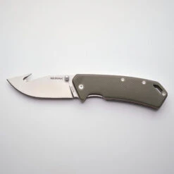 Couteau Chasse Pliant 8 Cm Gut Hook Vert Axis 80 -Équipement De Chasse couteau chasse pliant 8 cm gut hook vert axis 80 2