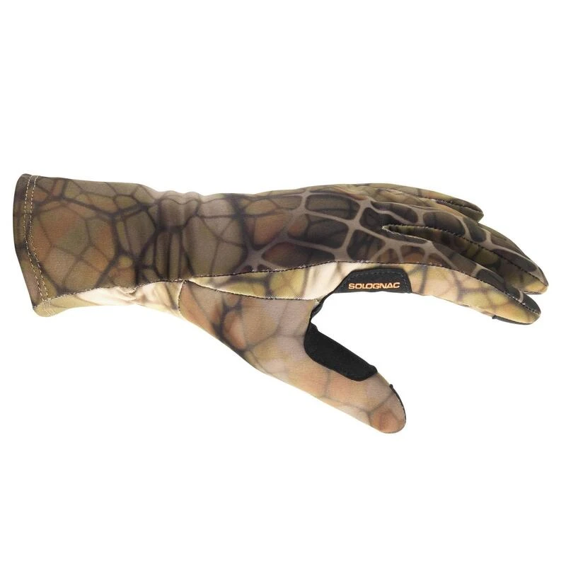 Gants Chasse Polyester Fin - Furtiv 500 - Camouflage 8 Gants Chasse Polyester Fin - Furtiv 500 - Camouflage – Image 6