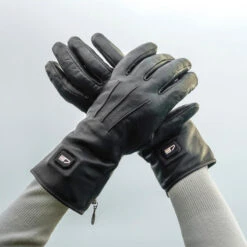 Gants En Cuir Chauffants - Extra Chauds - Noirs -Équipement De Chasse gants en cuir chauffants extra chauds noirs 4