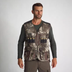 GILET CHASSE 500 CAMOUFLAGE TREEMETIC -Équipement De Chasse gilet chasse 500 camouflage treemetic 2
