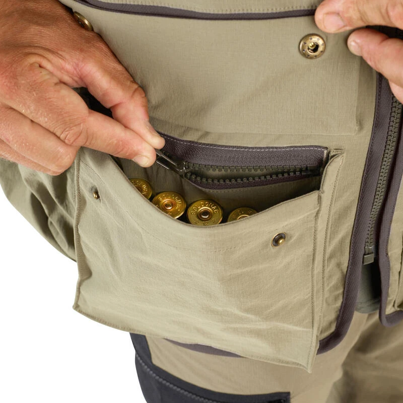 Gilet Chasse Léger Et Respirant Homme - 500 Vert Clair 10 Gilet Chasse Léger Et Respirant Homme - 500 Vert Clair – Image 8