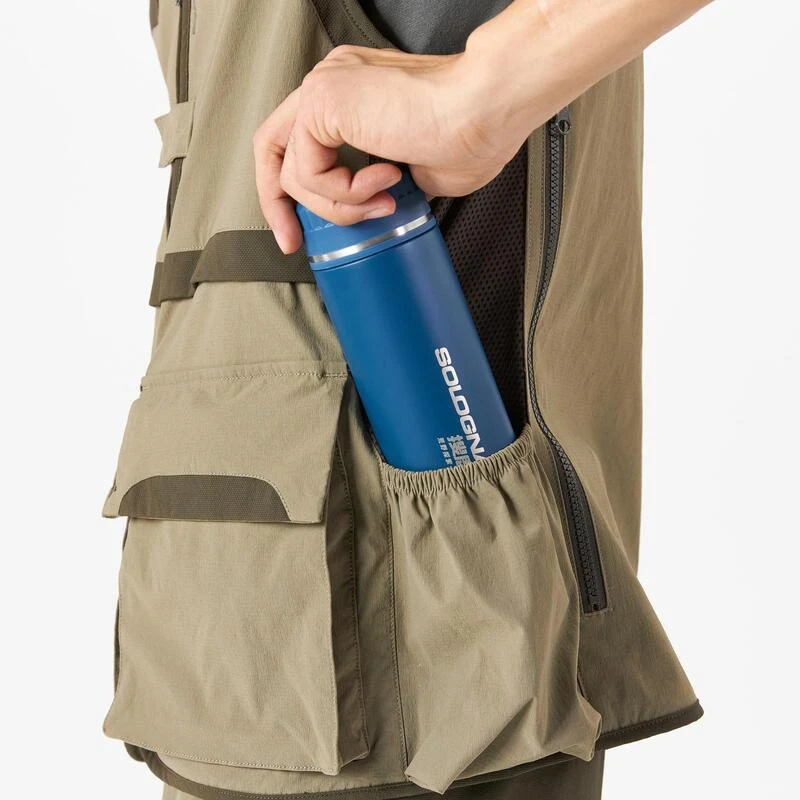 Gilet Chasse Léger Et Respirant Homme - 500 Vert Clair 11 Gilet Chasse Léger Et Respirant Homme - 500 Vert Clair – Image 9