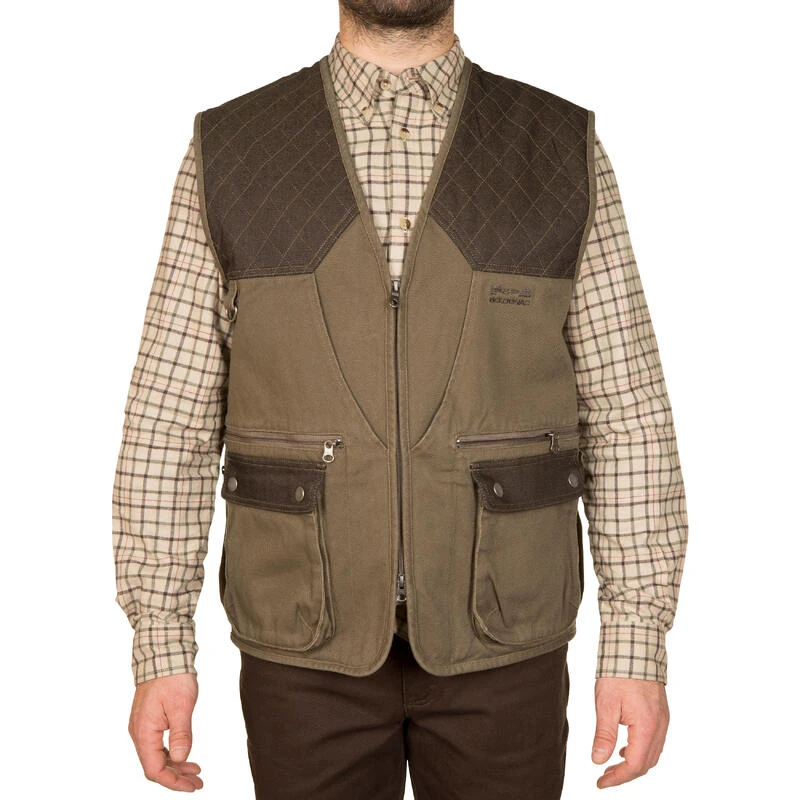 Gilet Chasse Résistant Et Multi Poches STEPPE 500 4 Gilet Chasse Résistant Et Multi Poches STEPPE 500 – Image 2