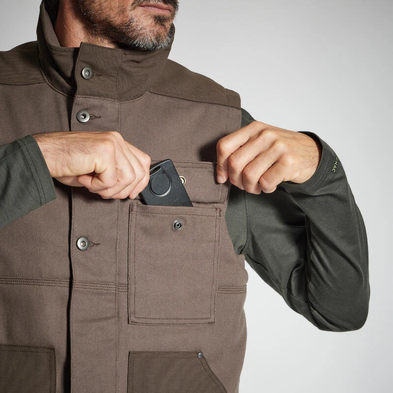 GILET RESISTANT 500 MARRON 6 GILET RESISTANT 500 MARRON – Image 4