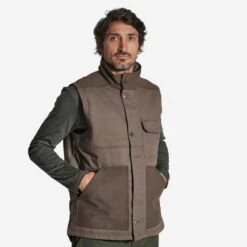 GILET RESISTANT 500 MARRON 18 GILET RESISTANT 500 MARRON -Équipement De Chasse gilet resistant 500 marron 6