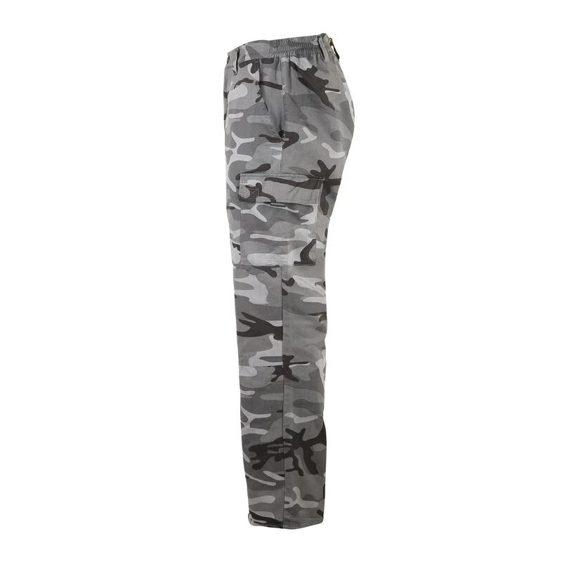 PANTALON CARGO RESISTANT STEPPE 300 CAMOUFLAGE WOODLAND NOIR 5 PANTALON CARGO RESISTANT STEPPE 300 CAMOUFLAGE WOODLAND NOIR – Image 3