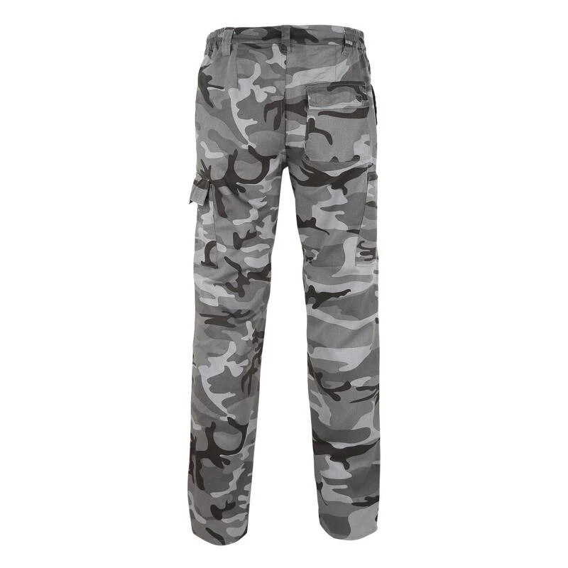 PANTALON CARGO RESISTANT STEPPE 300 CAMOUFLAGE WOODLAND NOIR 7 PANTALON CARGO RESISTANT STEPPE 300 CAMOUFLAGE WOODLAND NOIR – Image 5