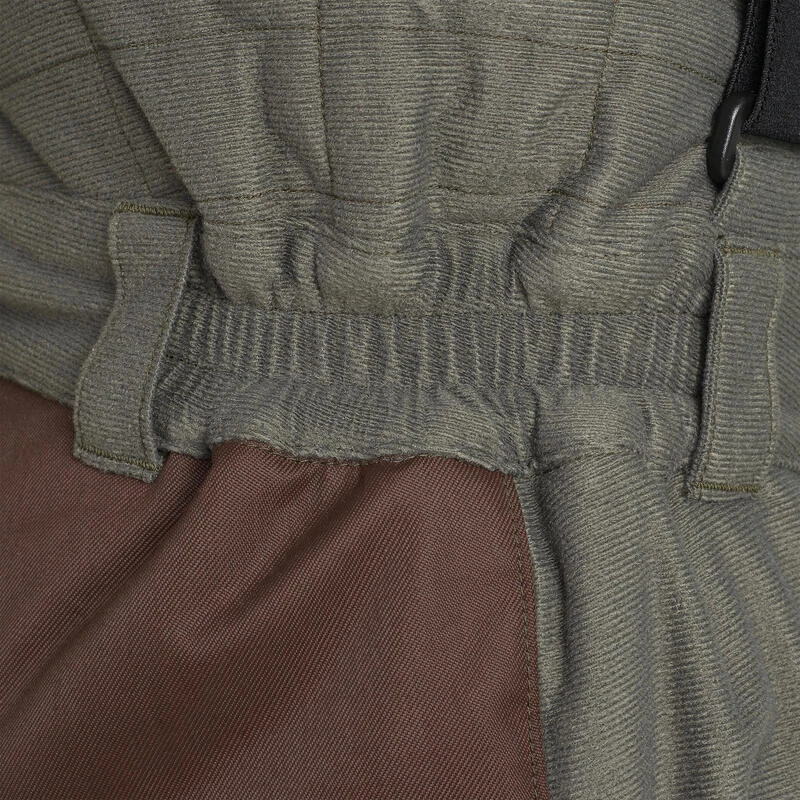 PANTALON CHASSE A BRETELLES CHAUD -20°C VERT 100 9 PANTALON CHASSE A BRETELLES CHAUD -20°C VERT 100 – Image 7