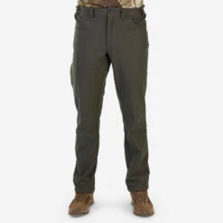 PANTALON CHASSE CHAUD SILENCIEUX POLAIRE VERT 100 13 PANTALON CHASSE CHAUD SILENCIEUX POLAIRE VERT 100 -Équipement De Chasse pantalon chasse chaud silencieux polaire vert 100 2