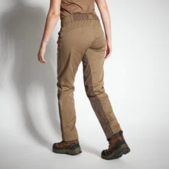 PANTALON CHASSE FEMME RESPIRANT 500 MARRON -Équipement De Chasse pantalon chasse femme respirant 500 marron 1