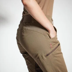 PANTALON CHASSE FEMME RESPIRANT 500 MARRON -Équipement De Chasse pantalon chasse femme respirant 500 marron 2