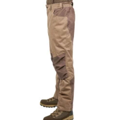 PANTALON CHASSE IMPERMEABLE CHAUD SILENCIEUX MARRON 520 13 PANTALON CHASSE IMPERMEABLE CHAUD SILENCIEUX MARRON 520 -Équipement De Chasse pantalon chasse impermeable chaud silencieux marron 520 2