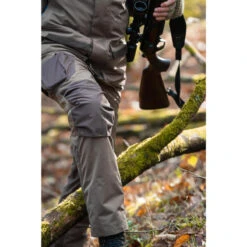 PANTALON CHASSE IMPERMEABLE CHAUD SILENCIEUX MARRON 520 15 PANTALON CHASSE IMPERMEABLE CHAUD SILENCIEUX MARRON 520 -Équipement De Chasse pantalon chasse impermeable chaud silencieux marron 520 4