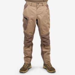 PANTALON CHASSE IMPERMEABLE CHAUD SILENCIEUX MARRON 520 17 PANTALON CHASSE IMPERMEABLE CHAUD SILENCIEUX MARRON 520 -Équipement De Chasse pantalon chasse impermeable chaud silencieux marron 520 6