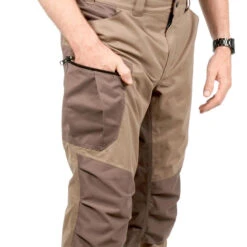PANTALON CHASSE IMPERMEABLE CHAUD SILENCIEUX MARRON 520 19 PANTALON CHASSE IMPERMEABLE CHAUD SILENCIEUX MARRON 520 -Équipement De Chasse pantalon chasse impermeable chaud silencieux marron 520 8