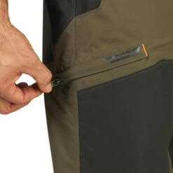 PANTALON CHASSE IMPERMÉABLE RENFORT VERT 520 -Équipement De Chasse pantalon chasse impermeable renfort vert 520 5