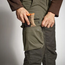 PANTALON Chasse RENFORT BIcolore - Vert 520 13 PANTALON Chasse RENFORT BIcolore - Vert 520 -Équipement De Chasse pantalon chasse renfort bicolore vert 520 4