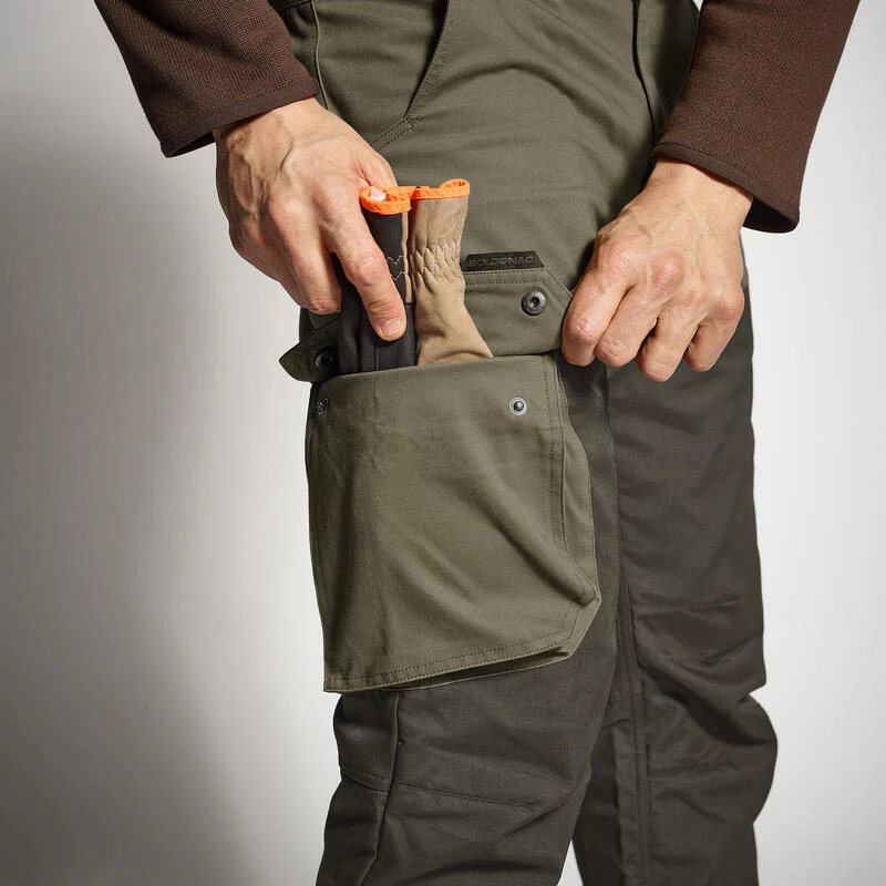 PANTALON Chasse RENFORT BIcolore - Vert 520 7 PANTALON Chasse RENFORT BIcolore - Vert 520 – Image 5