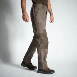 PANTALON CHAUD RESISTANT 500 MARRON -Équipement De Chasse pantalon chaud resistant 500 marron 3