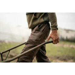 PANTALON CHAUD RESISTANT 500 MARRON -Équipement De Chasse pantalon chaud resistant 500 marron 7