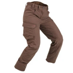 PANTALON FEMME CHASSE CHAUD IMPERMÉABLE MARRON 500 -Équipement De Chasse pantalon femme chasse chaud impermeable marron 500 1