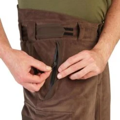 PANTALON IMPERMÉABLE CHAUD 900 MARRON -Équipement De Chasse pantalon impermeable chaud 900 marron 7